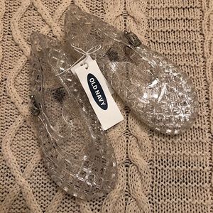 New Old Navy Clear Jelly Sandals